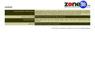 Zone38.net(Codeman38's somewhat personal web site) Screenshot