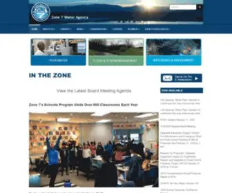 Zone7Water.com(Zone 7 Water Agency) Screenshot