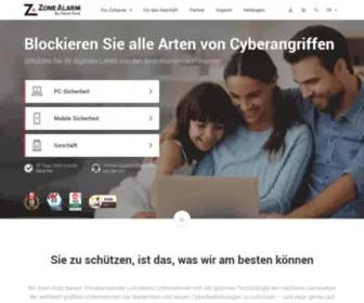 Zonealarm.de(Antivirus-Software, Firewall, Spyware-Entfernung, Virenüberprüfung) Screenshot