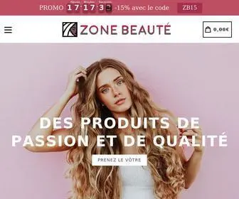 Zonebeaute.com(Zone Beauté) Screenshot