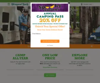 Zonecampingpass.com(Thousand Trails Camping Pass) Screenshot