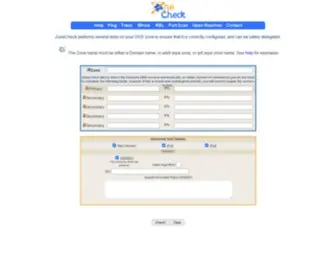 Zonecheck.org(ZoneCheck Domain DNS Validation Checks) Screenshot