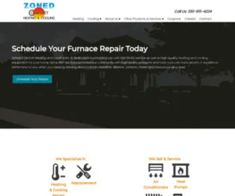 Zonedcomfort.com(Zoned Comfort Heating & Cooling) Screenshot