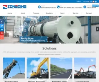 Zoneding.com(Rock crusher & mill machine) Screenshot