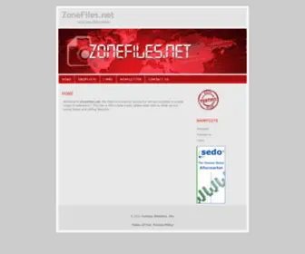 Zonefiles.net(Zone file) Screenshot