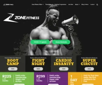 Zonefitness.co.za(Join the club) Screenshot