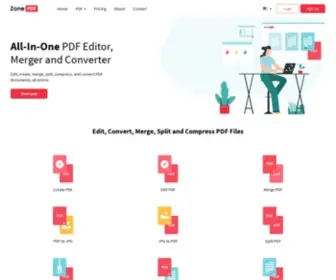 Zonepdf.com(Easy and Secure Solution for Processing PDF Files Online) Screenshot