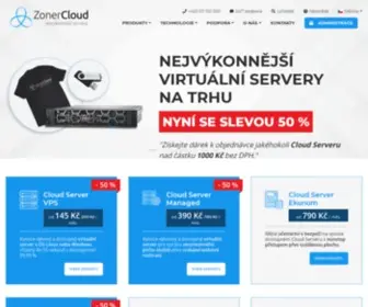 Zonercloud.cz(Výkonné a levné servery do 55 sekund) Screenshot