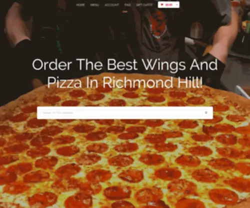 Zonersrichmondhill.com(About Zoner's Pizza) Screenshot