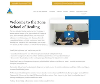 Zonetechnique.com(Zone School of Healing) Screenshot