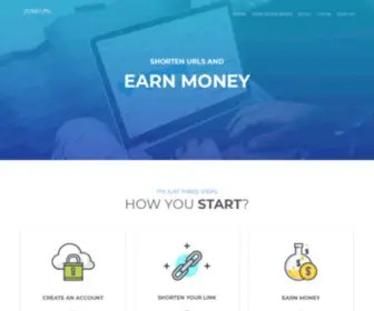 Zoneurl.net(URL Shortener and Earn Money) Screenshot