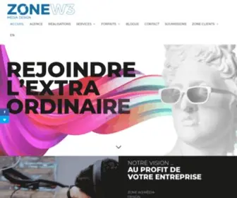 Zonew3.com(Zone W3 Média Design) Screenshot