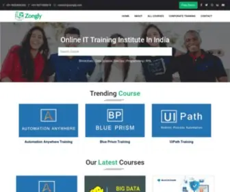 Zongly.com(Online Training institute) Screenshot