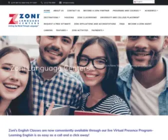 Zoni.edu(Zoni Language Centers) Screenshot