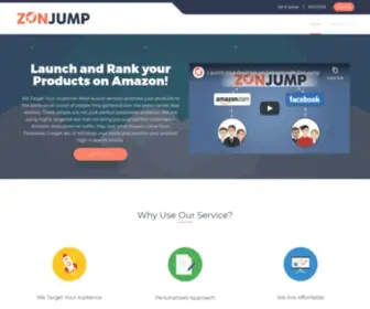 Zonjump.com(Launch New Products on Amazon with ZonJump) Screenshot