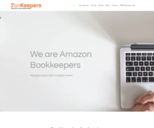 Zonkeepers.com.au(Amazon Bookkeepers) Screenshot