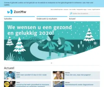 Zonmw.nl(Voorpagina) Screenshot