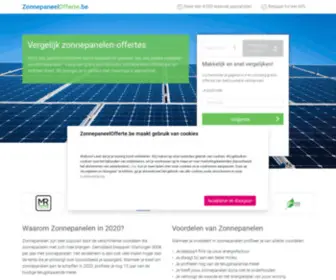 Zonnepaneelofferte.be(Vergelijk prijzen van installateurs uit uw Regio) Screenshot