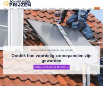ZonnepaneelprijZen.nl(Zonnepaneel Prijzen 2021) Screenshot