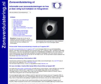Zonsverduistering.nl(Startpagina) Screenshot