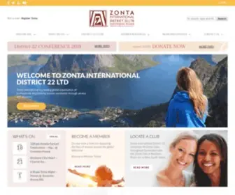 Zontadistrict22.org(Zonta International District 22) Screenshot