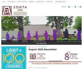 Zontaofmadison.org(Zonta Club of Madison) Screenshot