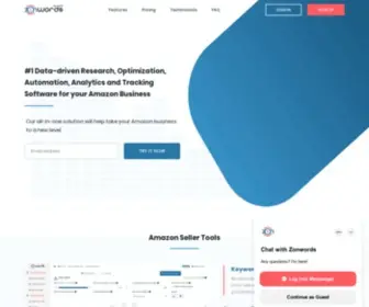 Zonwords.com(Keyword Research Tool used by Top Amazon Sellers) Screenshot