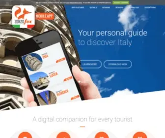 Zonzofox.com(Your personal city guide in Italy) Screenshot