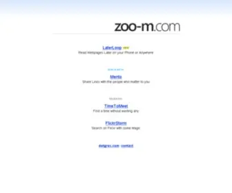 Zoo-M.com(Photos, tech, Flickr & more) Screenshot