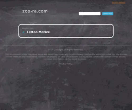 Zoo-RA.com(网站名称) Screenshot