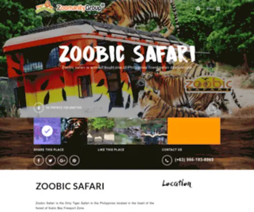 Zoobic.com.ph(Zoobic Safari) Screenshot