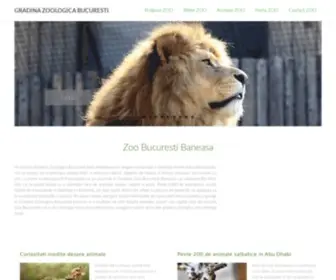 Zoobucuresti.com(Gradina Zoologica Bucuresti) Screenshot