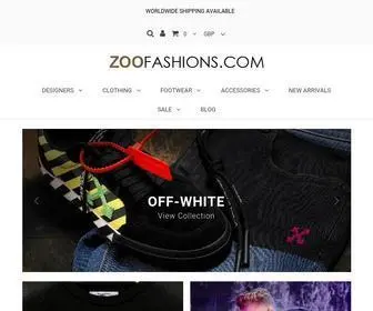 Zoofashions.com(Men's Designer Fashion Boutique Google Pay Apple Pay Klarna Coinbase Commerce) Screenshot