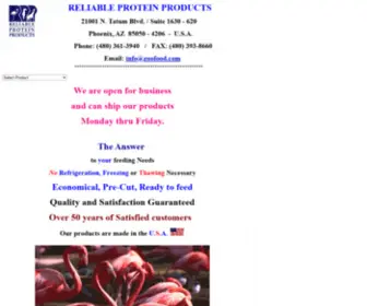 Zoofood.com(Reliable Protein Products) Screenshot