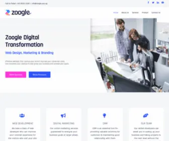 Zoogle.com.sg(Software development company) Screenshot