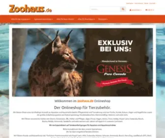 Zoohaus.de(Willkommen bei) Screenshot