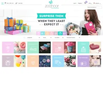 Zoohoor.com(Extensive array of Gifts and Flowers) Screenshot