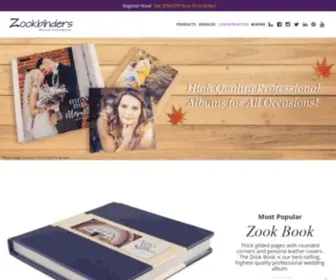 Zookbinders.com(Professional Wedding Albums For Photographers) Screenshot
