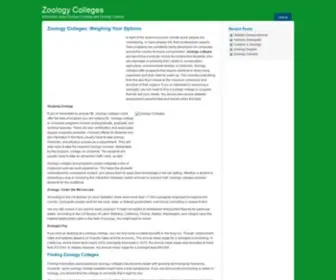 Zoology-Colleges.com(Zoology Colleges) Screenshot