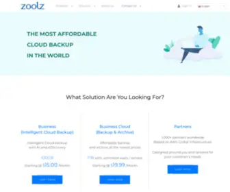 Zoolz.com(Online storage) Screenshot