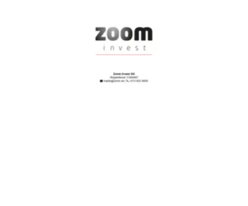 Zoom.ee(ZOOM Invest) Screenshot