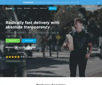 Zoom2U.com.au(Zoom2u is a Delivery platform) Screenshot