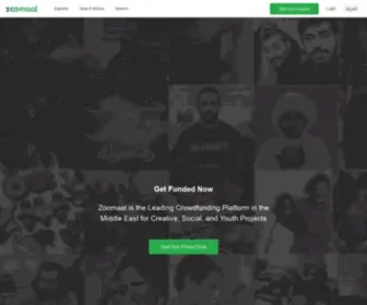 Zoomaal.com(The crowdfunding platform) Screenshot