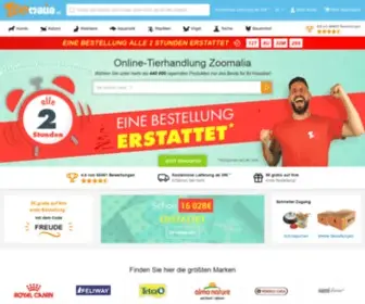 Zoomalia.at(Online-Tierhandlung) Screenshot