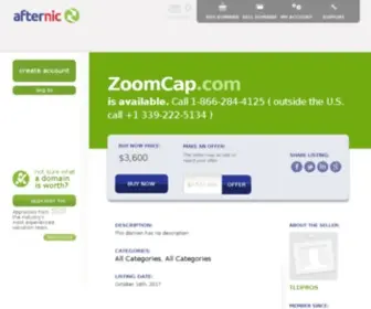 Zoomcap.com(Forsale Lander) Screenshot