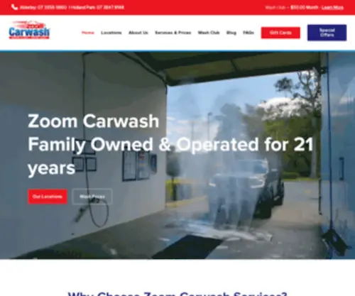 Zoomcarwash.com.au(Zoom Carwash and Car Detailing Brisbane) Screenshot