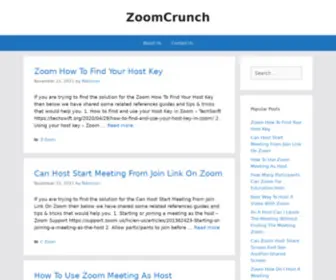 Zoomcrunch.com(All Abouts Zoom Guides) Screenshot