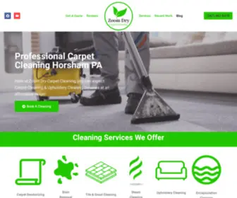 Zoomdrycarpetcleaning.com(Horsham's #1 Carpet Cleaning Company) Screenshot