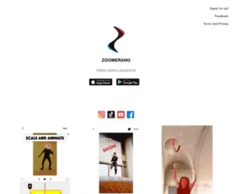 Zoomerang.app(Video Editor Application iOS Android) Screenshot