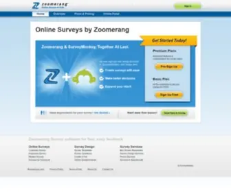 Zoomerang.com(Questionnaire) Screenshot